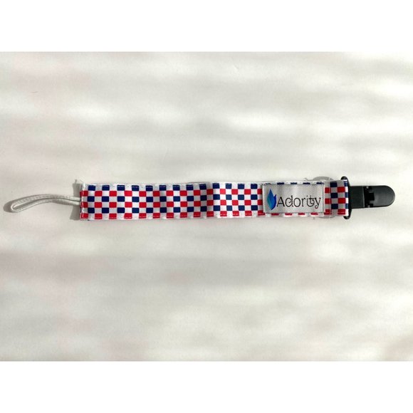NEW Adority checker pacifier clip - Picture 3 of 3